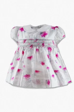 20112-Rose Floral Baby Girl Short Sleeve Dress