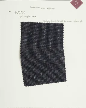 6-50730 [Top Pick] Lightweight Seersucker Denim Print
