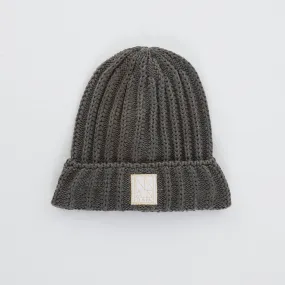 Andam Grey Cable Knit Beanie
