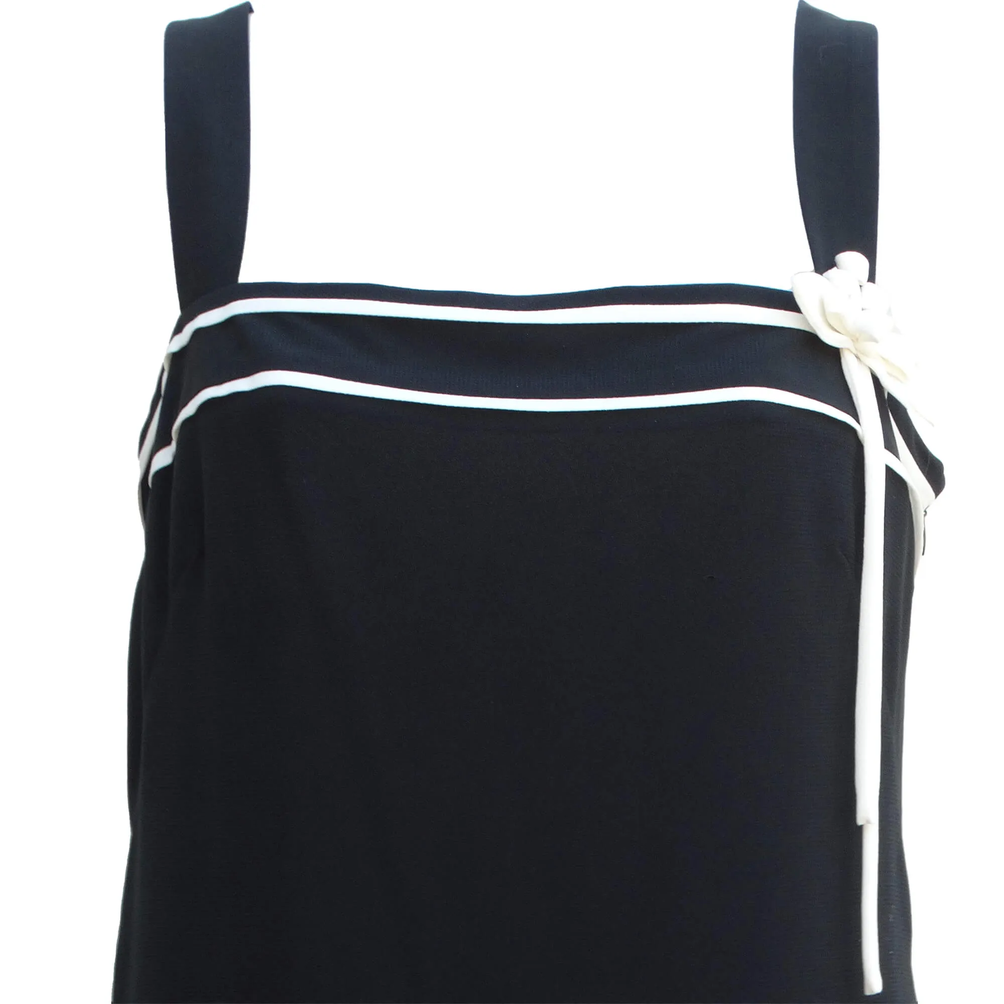 Ann Taylor Black Tiered Chiffon Cocktail Dress - Size 4