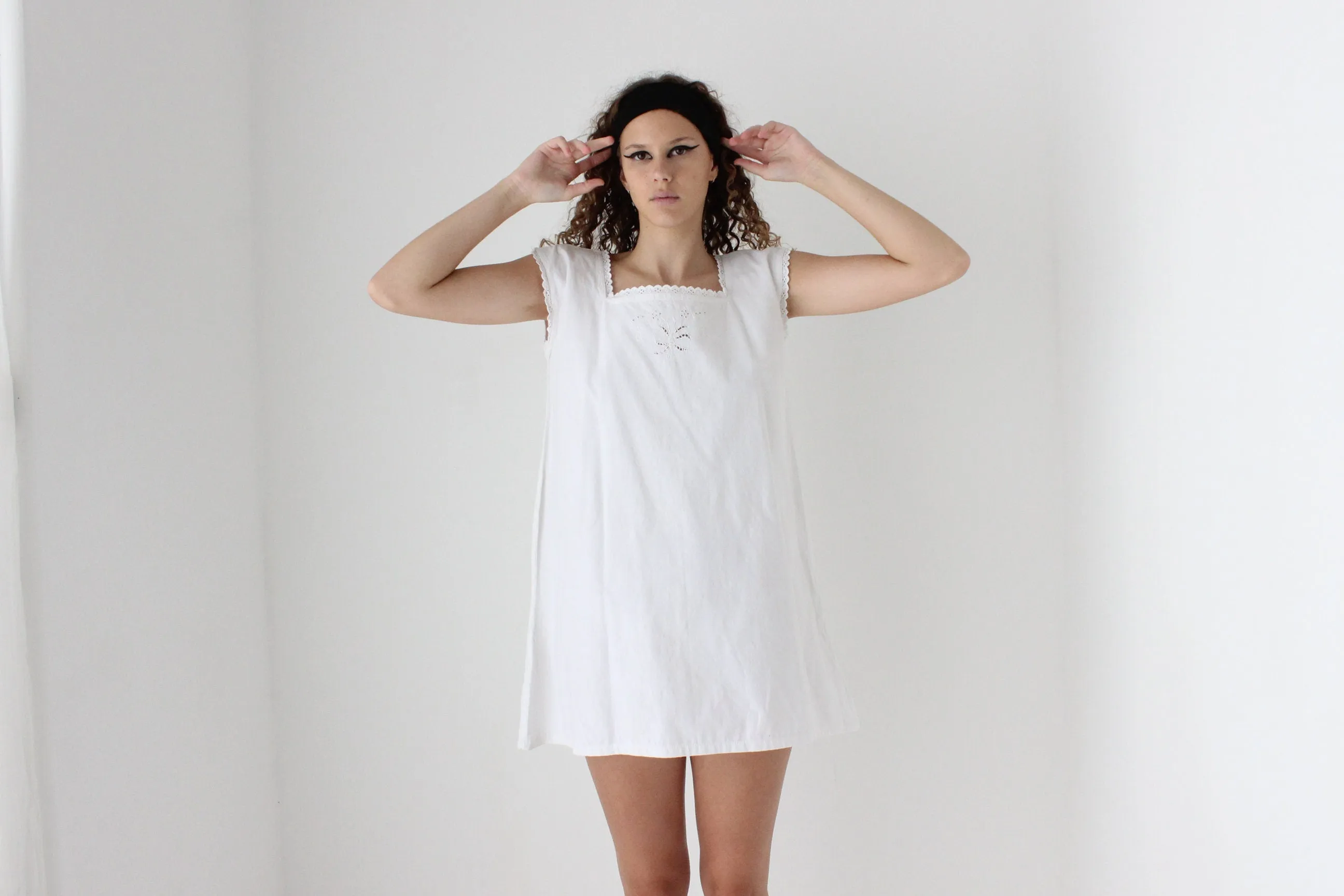 Antique Italian Cotton Smock