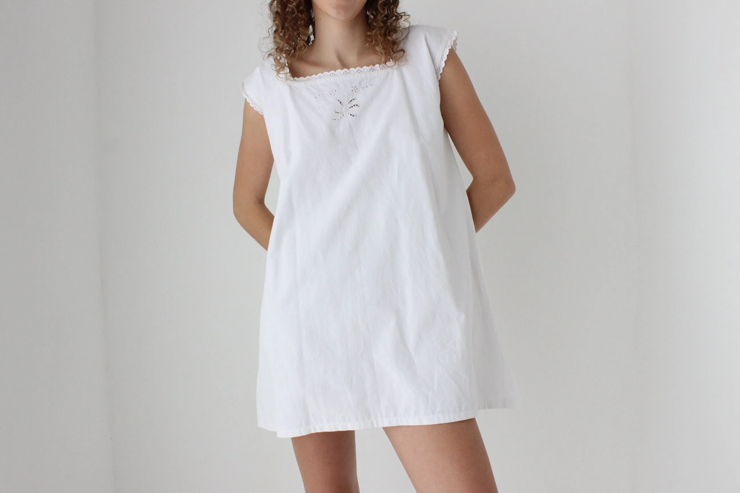 Antique Italian Cotton Smock