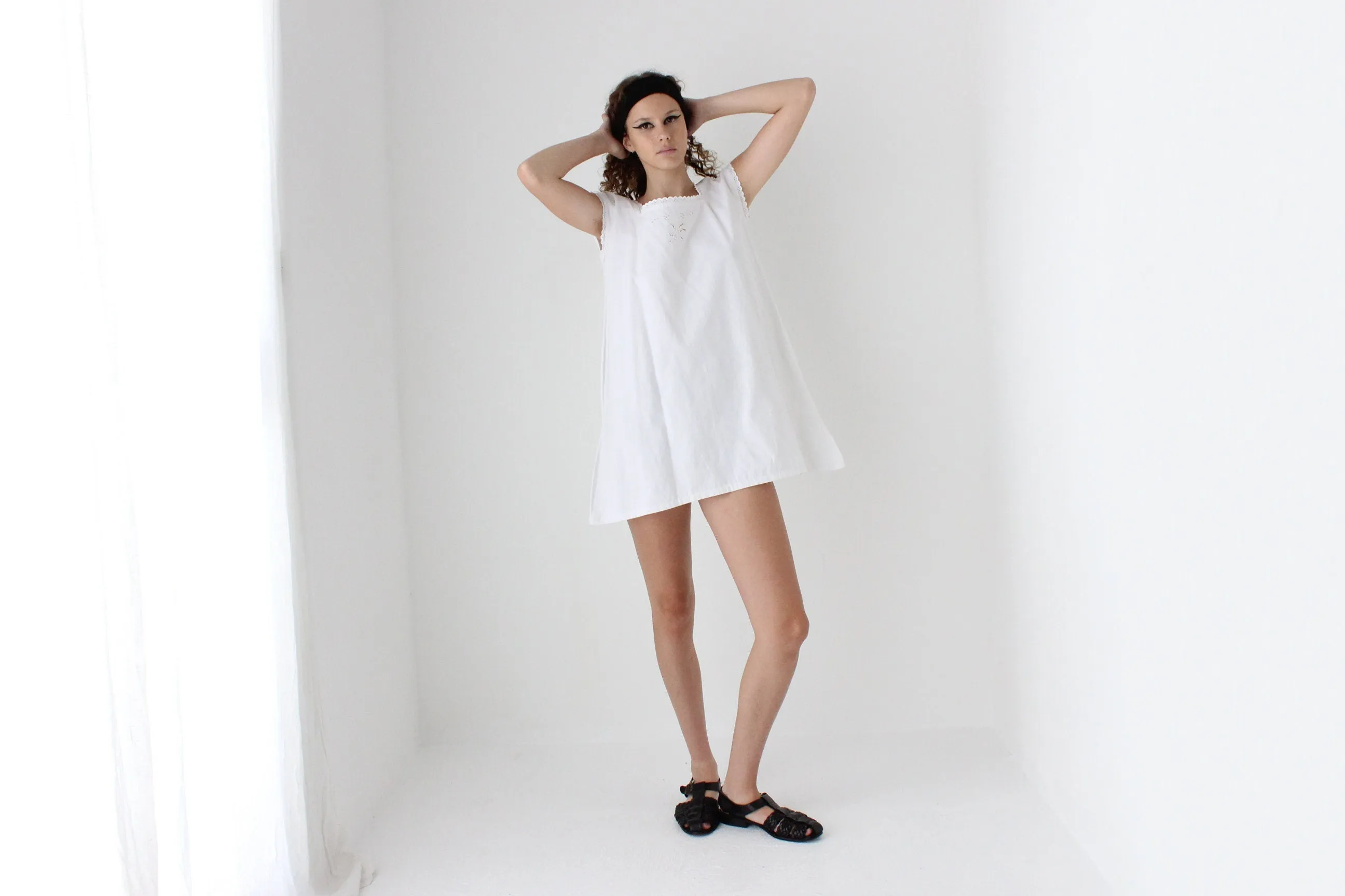 Antique Italian Cotton Smock