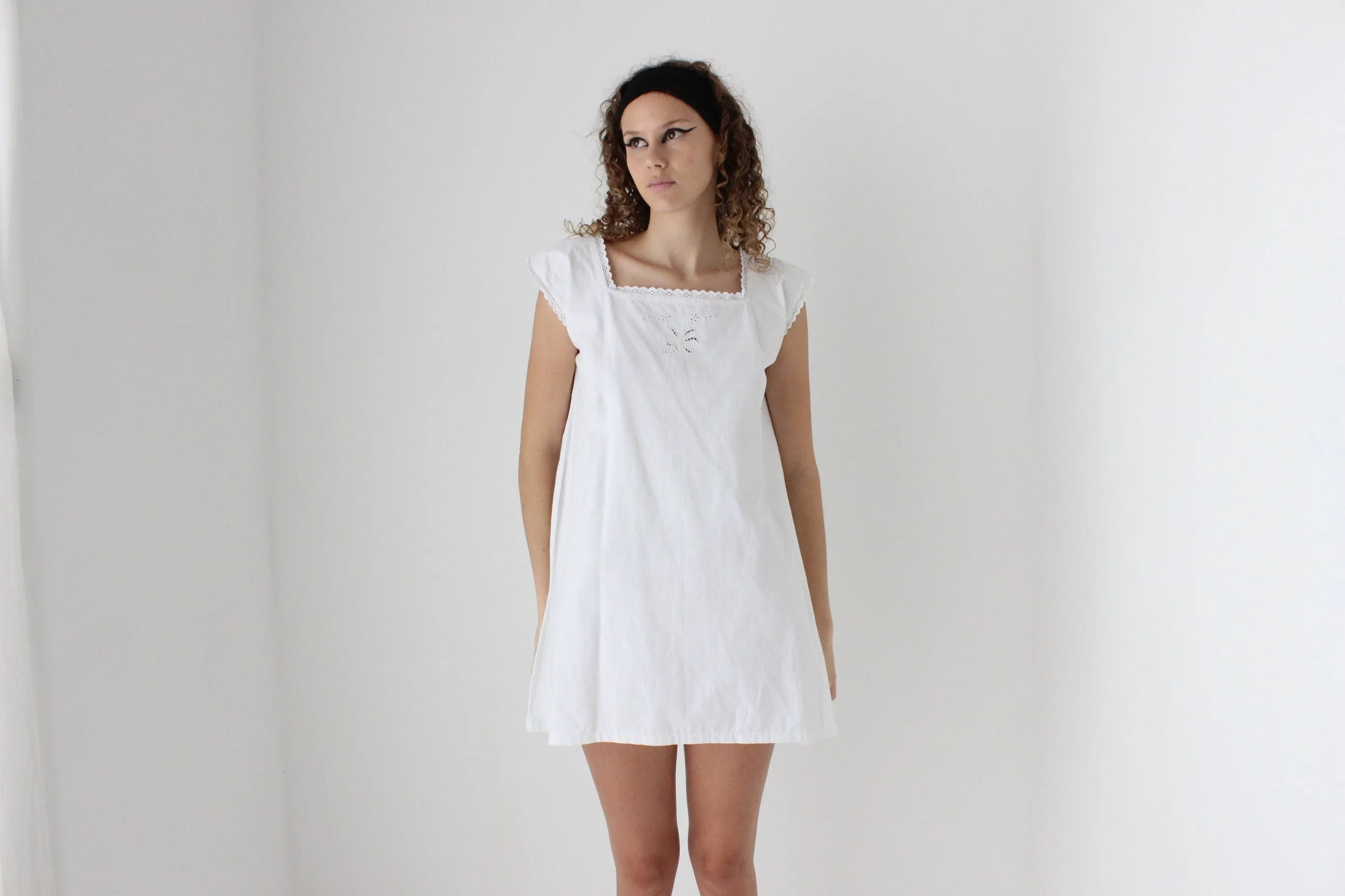 Antique Italian Cotton Smock