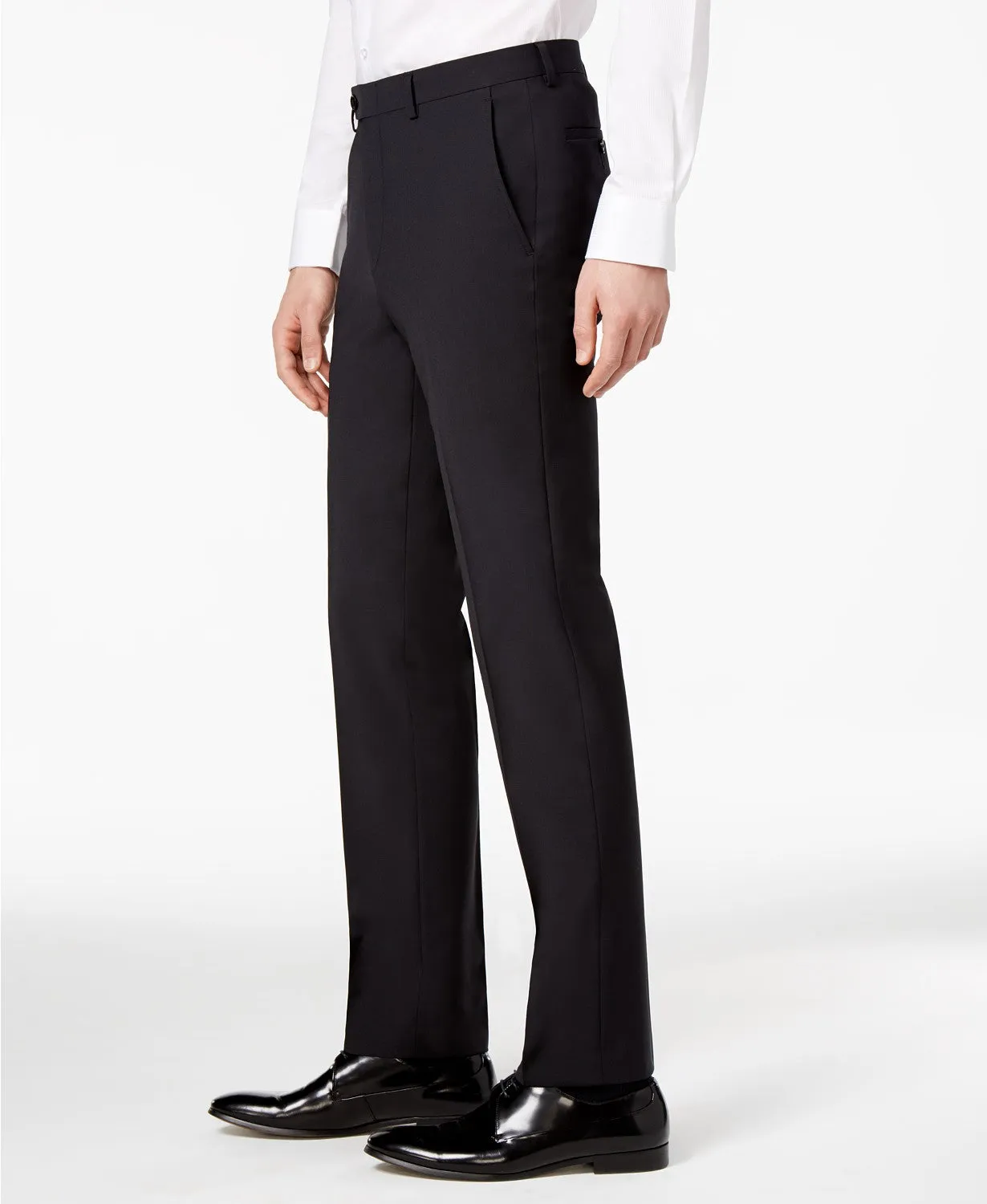 Bar Iii Mens Skinny fit Dress Pants 29 / 29 Black Solid