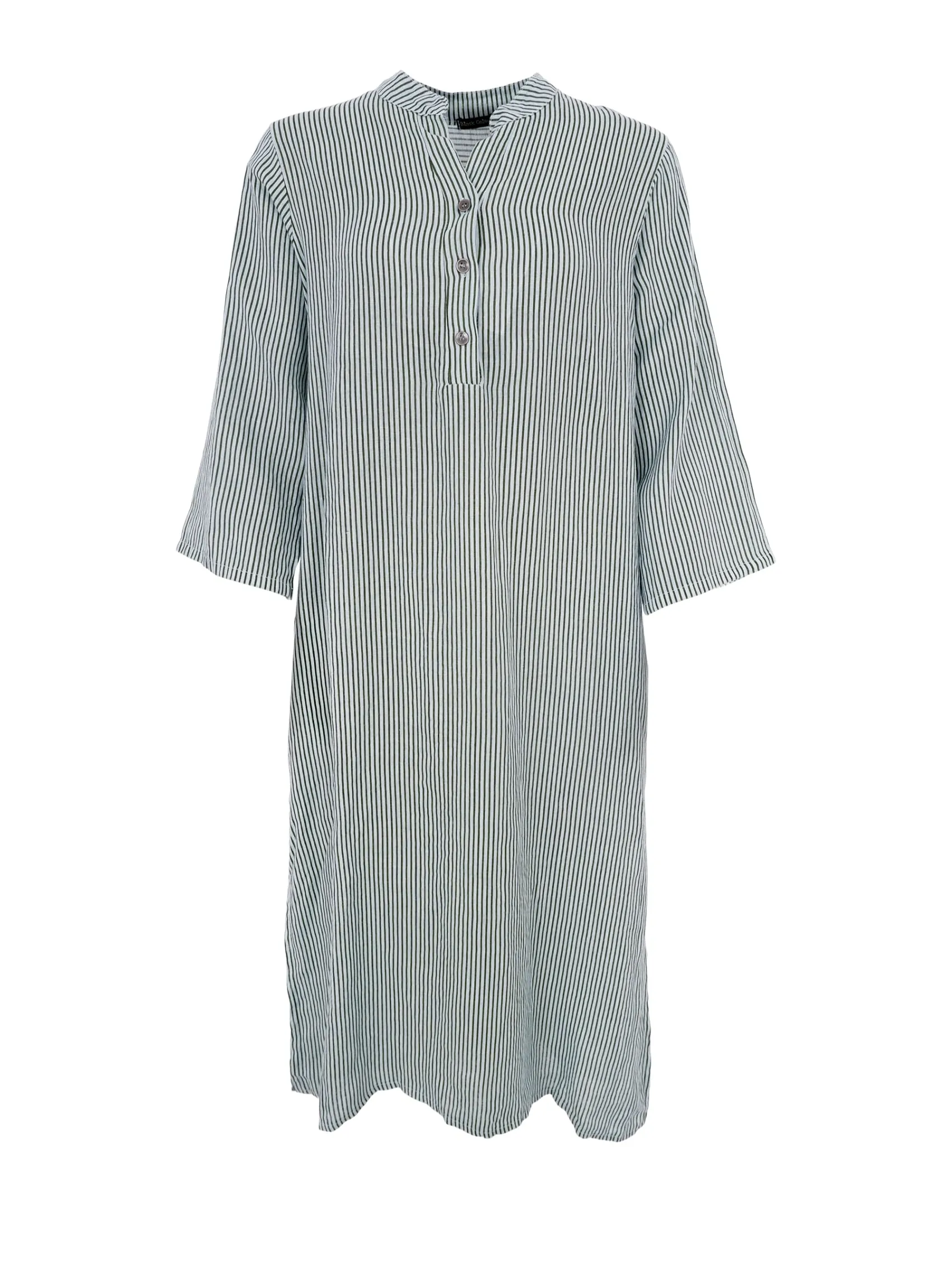 BCMELINA linen shirt dress - Safari Green
