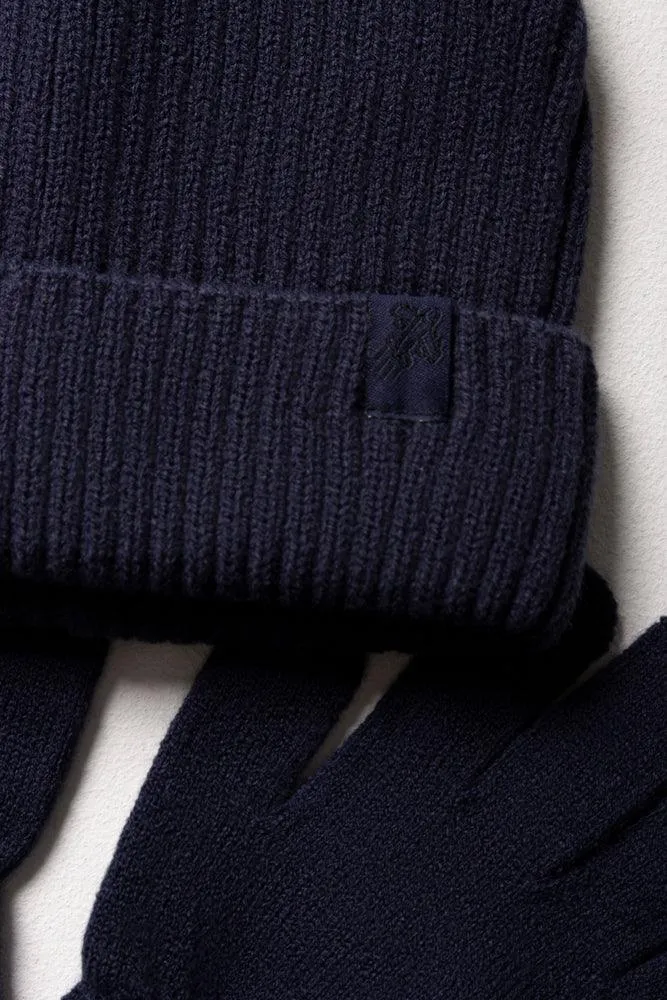 Beanie & Gloves Set Navy