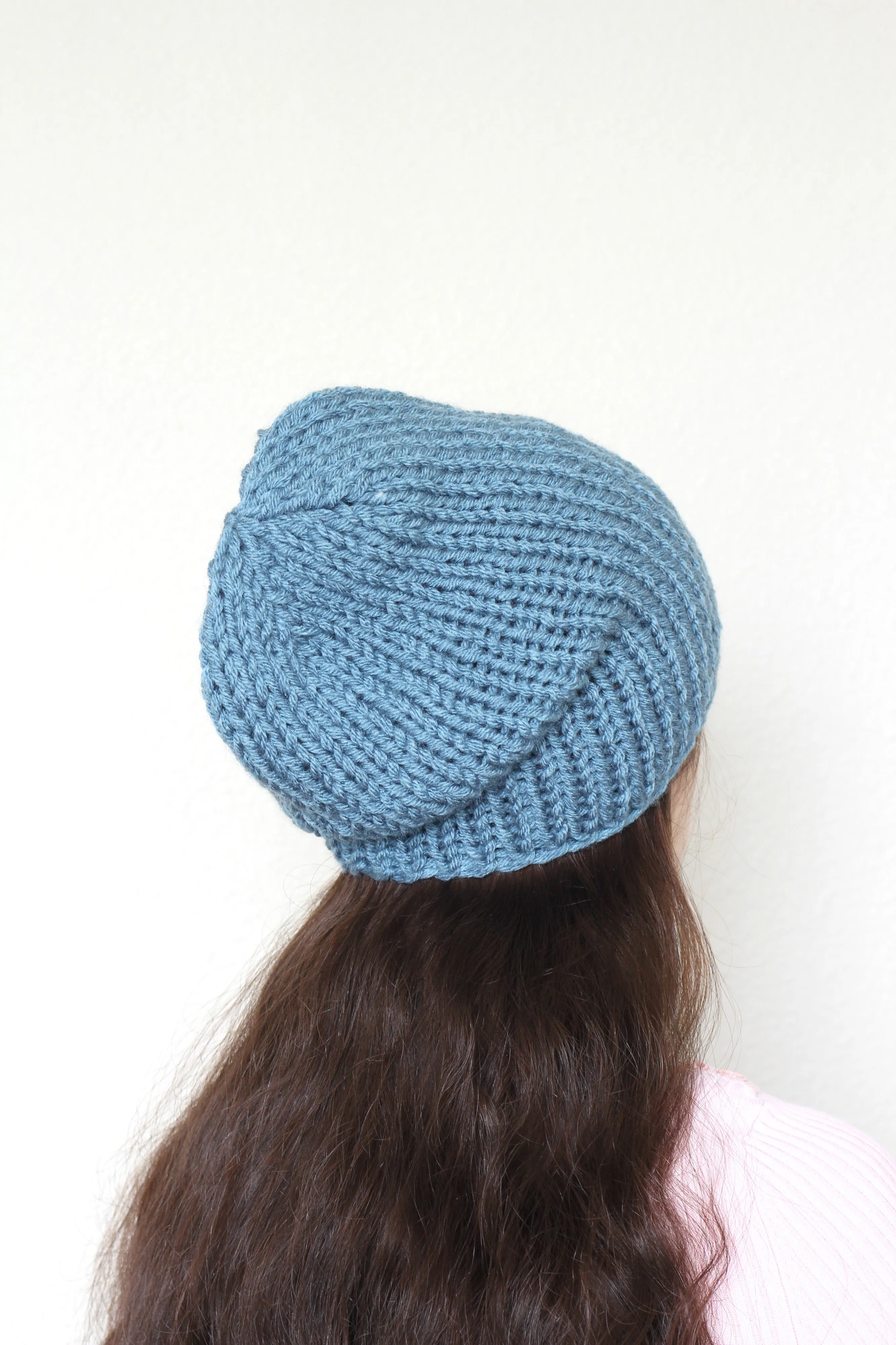 Beanie hat, knit hat, slouchy hat, knit beanie in honey yellow color