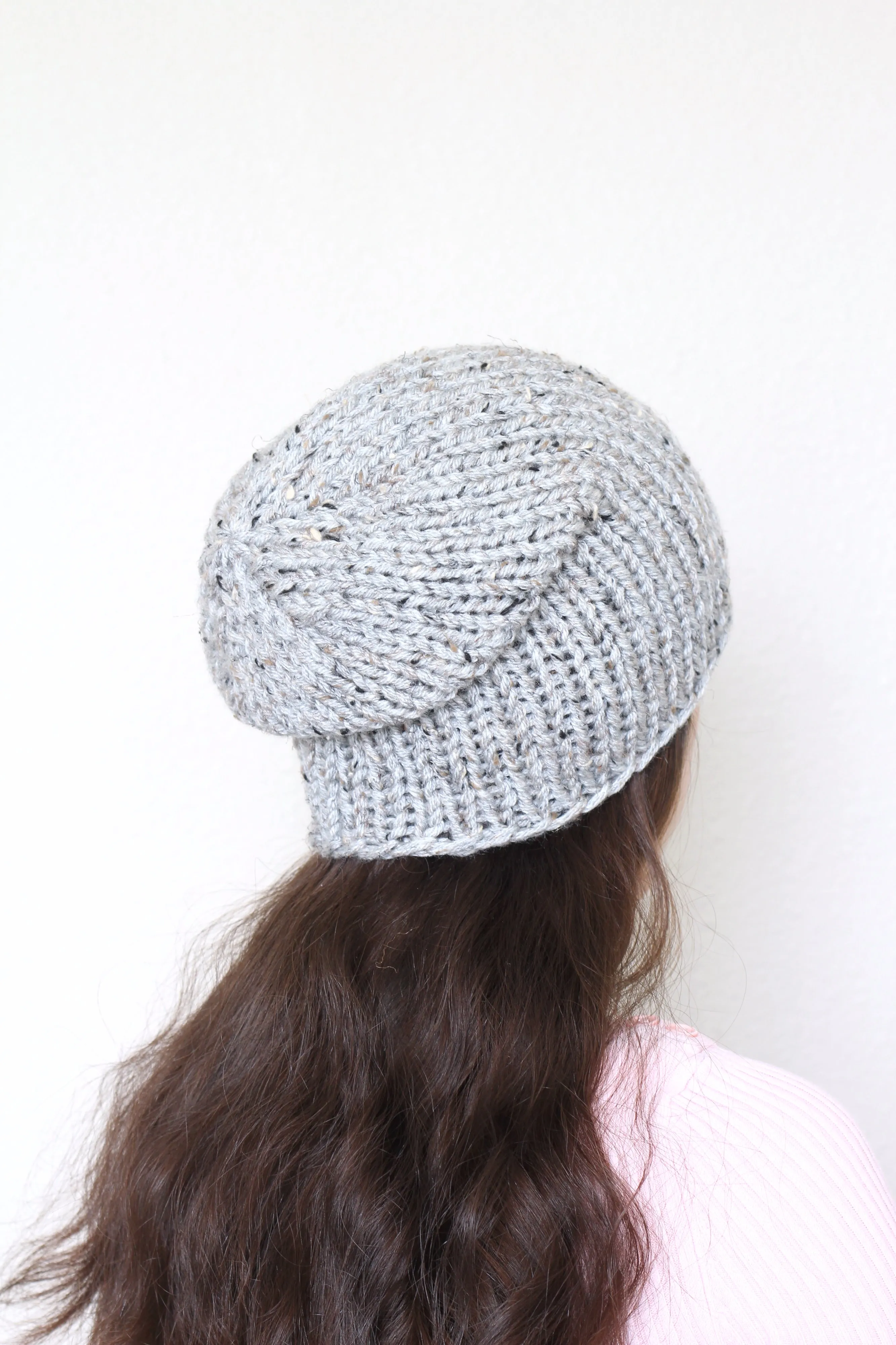 Beanie hat, knit hat, slouchy hat, knit beanie in honey yellow color