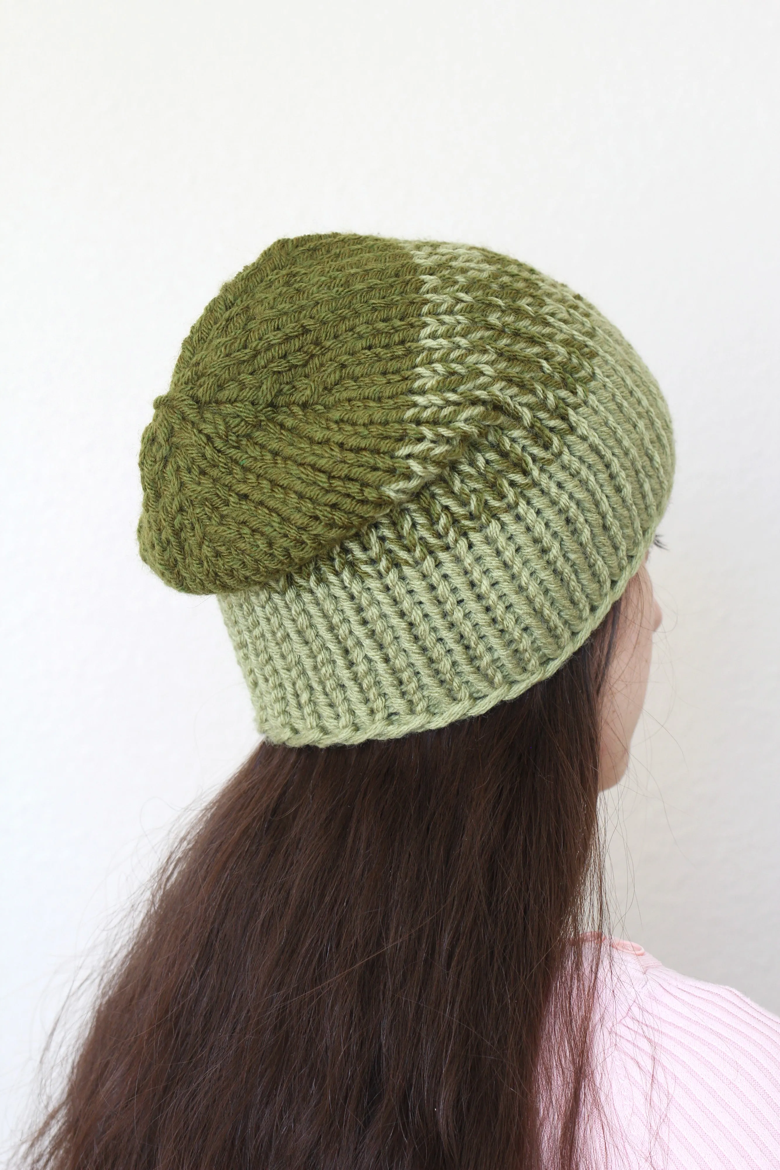 Beanie hat, knit hat, slouchy hat, knit beanie in honey yellow color