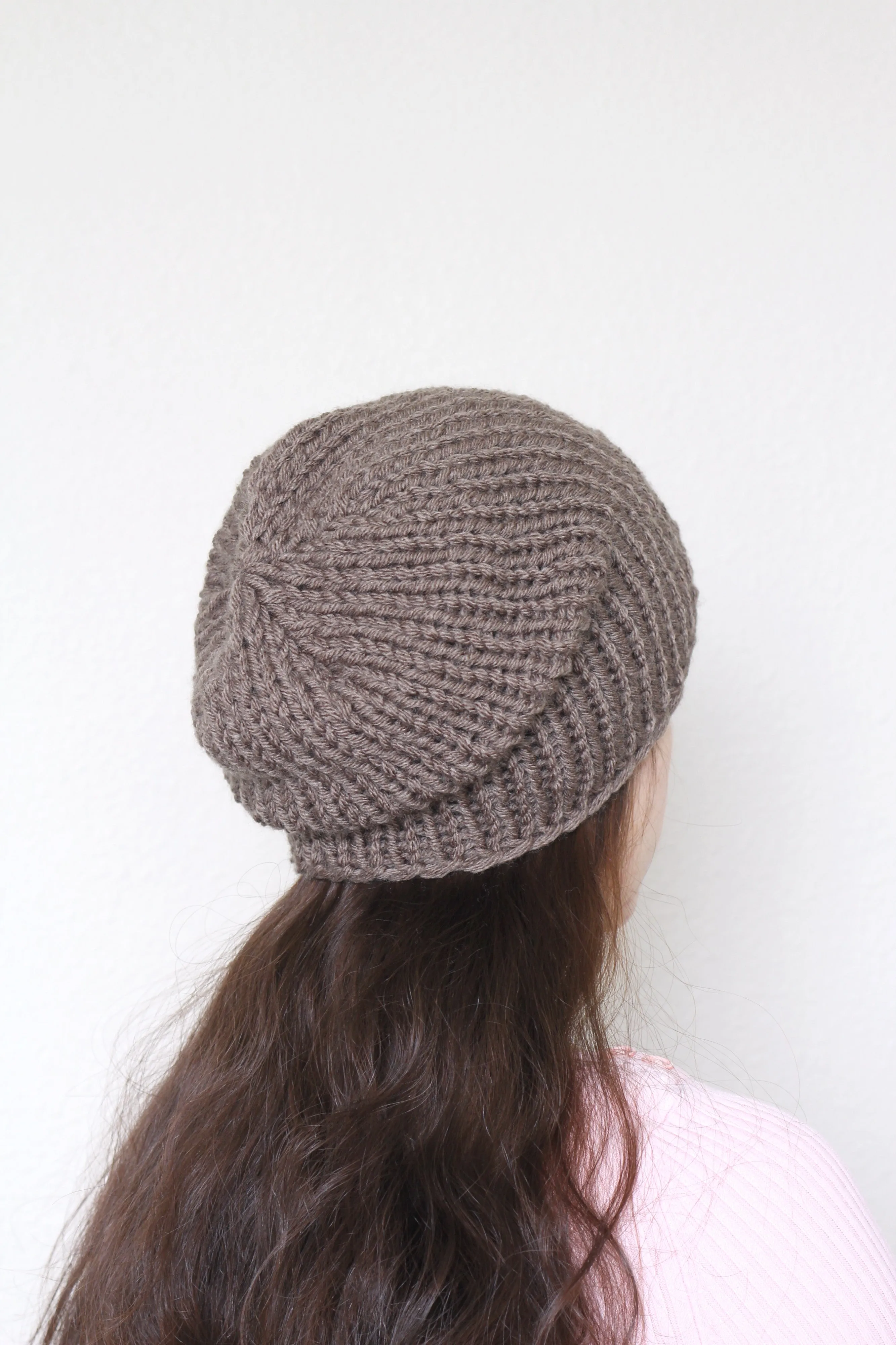 Beanie hat, knit hat, slouchy hat, knit beanie in honey yellow color