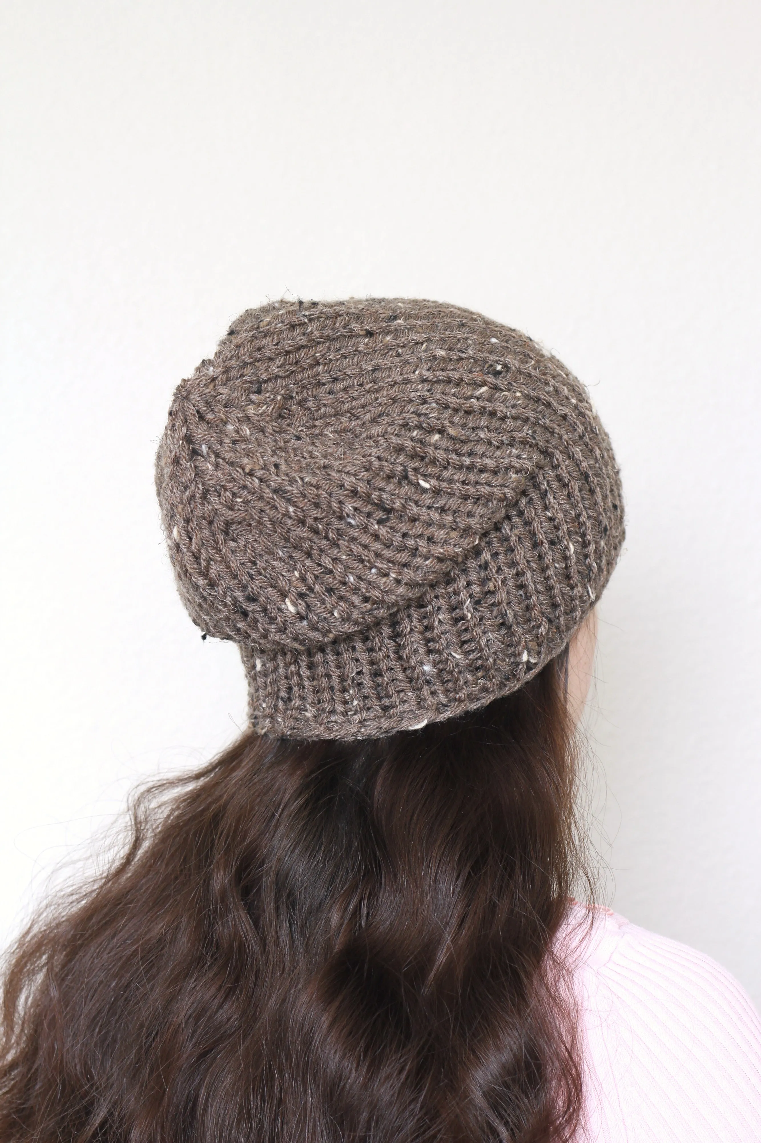 Beanie hat, knit hat, slouchy hat, knit beanie in honey yellow color