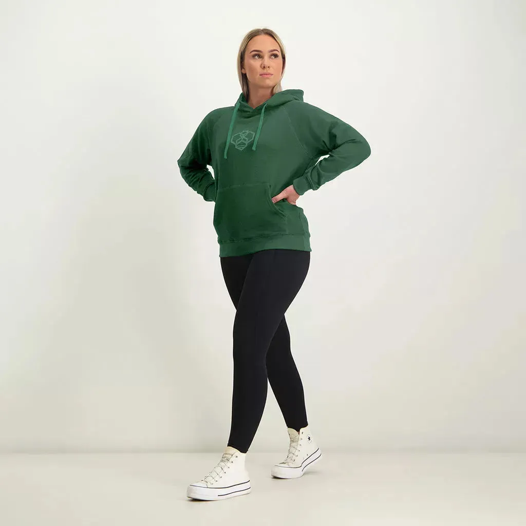 Bee Fitted Hoodie - Forest Green