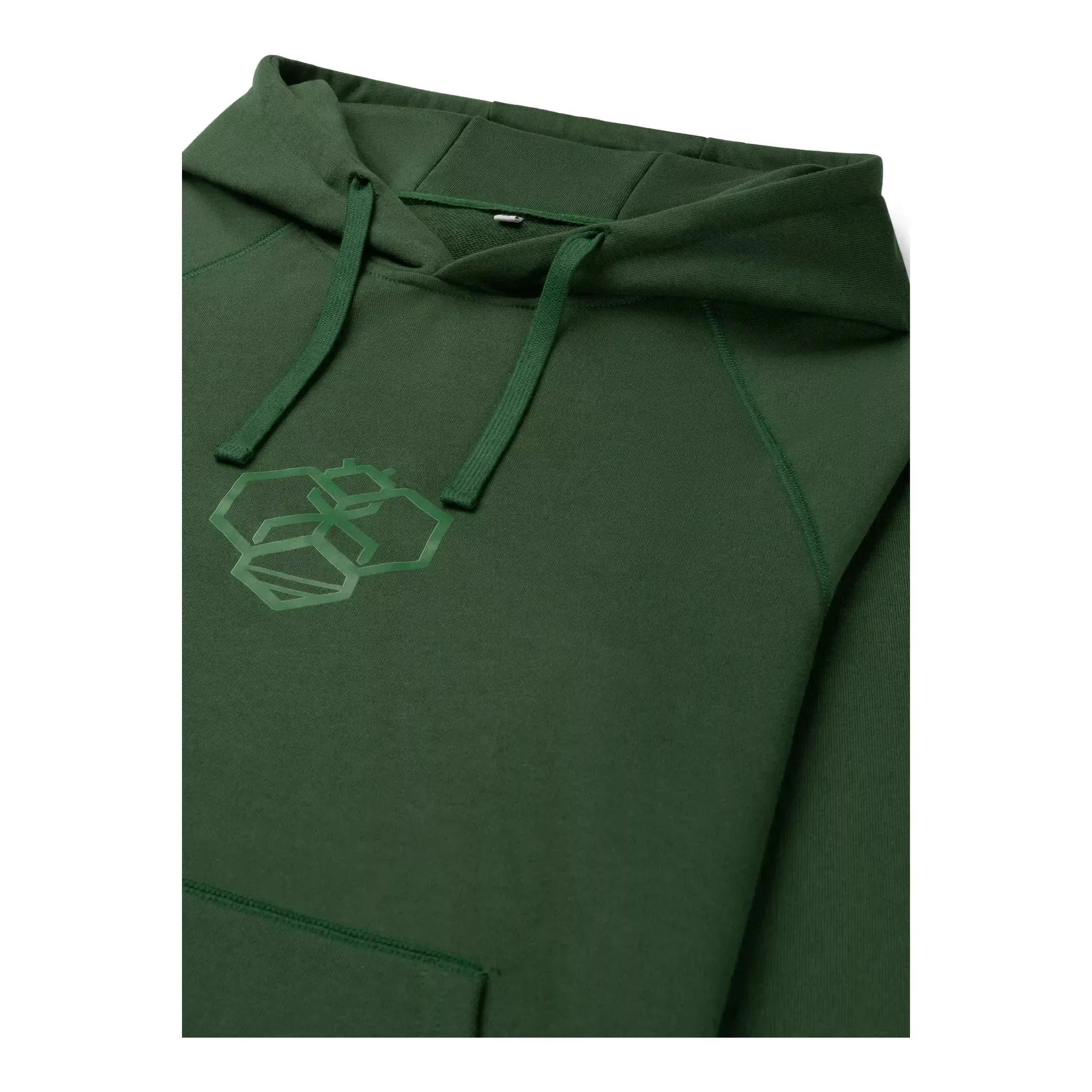 Bee Fitted Hoodie - Forest Green