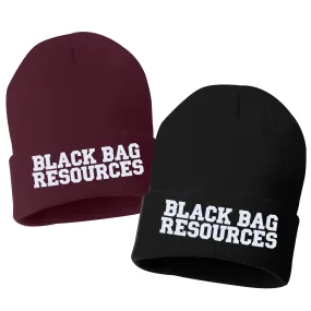 BLACK BAG RESOURCES Embroidered Cuffed Beanie Hat