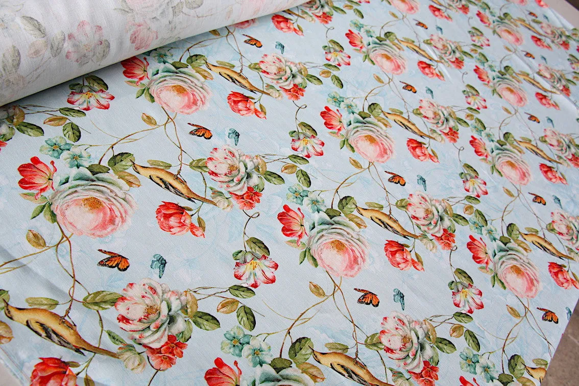 Blue Wonderland Linen