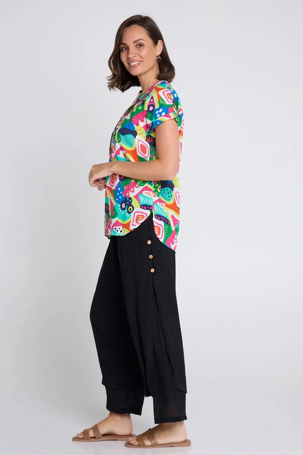 Brooke Layered Pants - Black