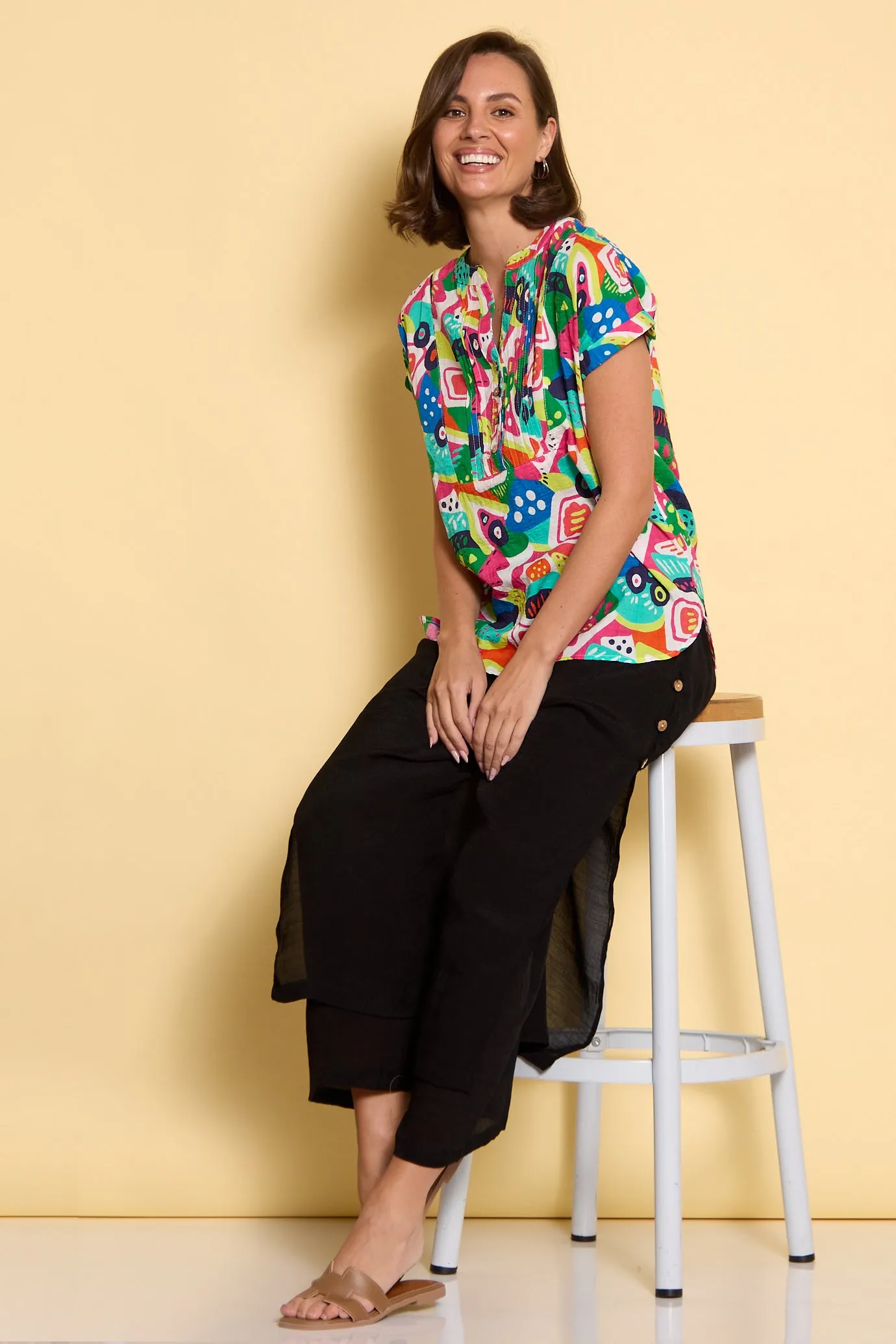 Brooke Layered Pants - Black