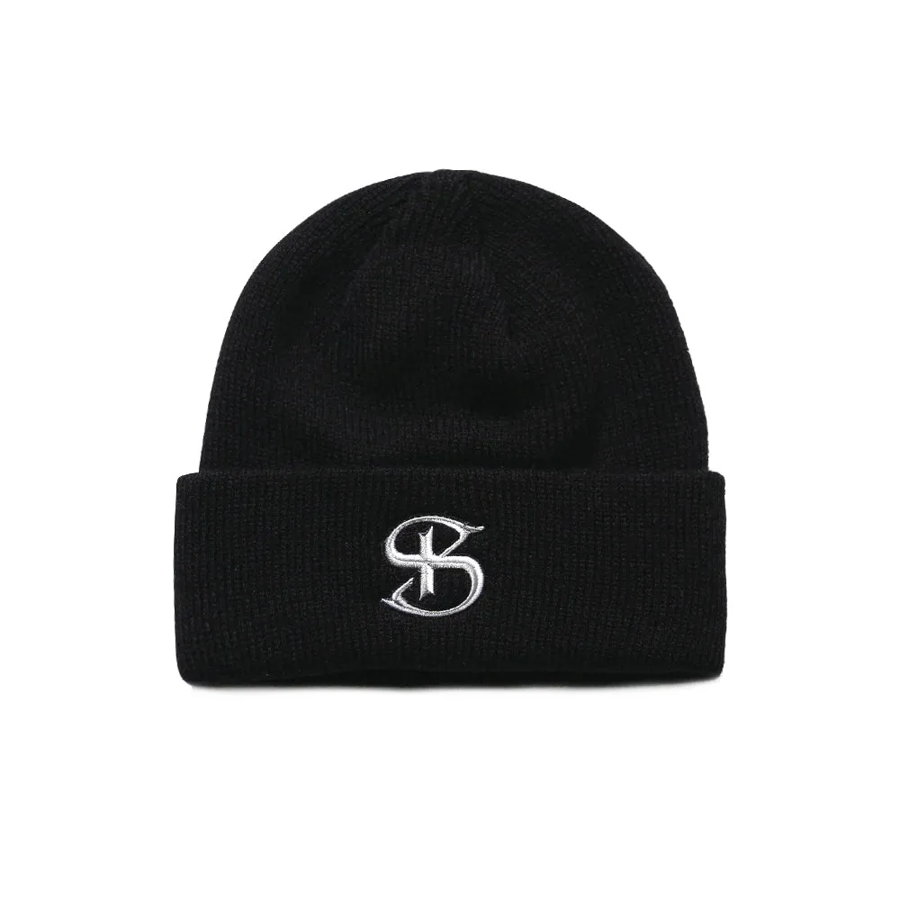 BS LOGO EMBR BEANIE BLACK