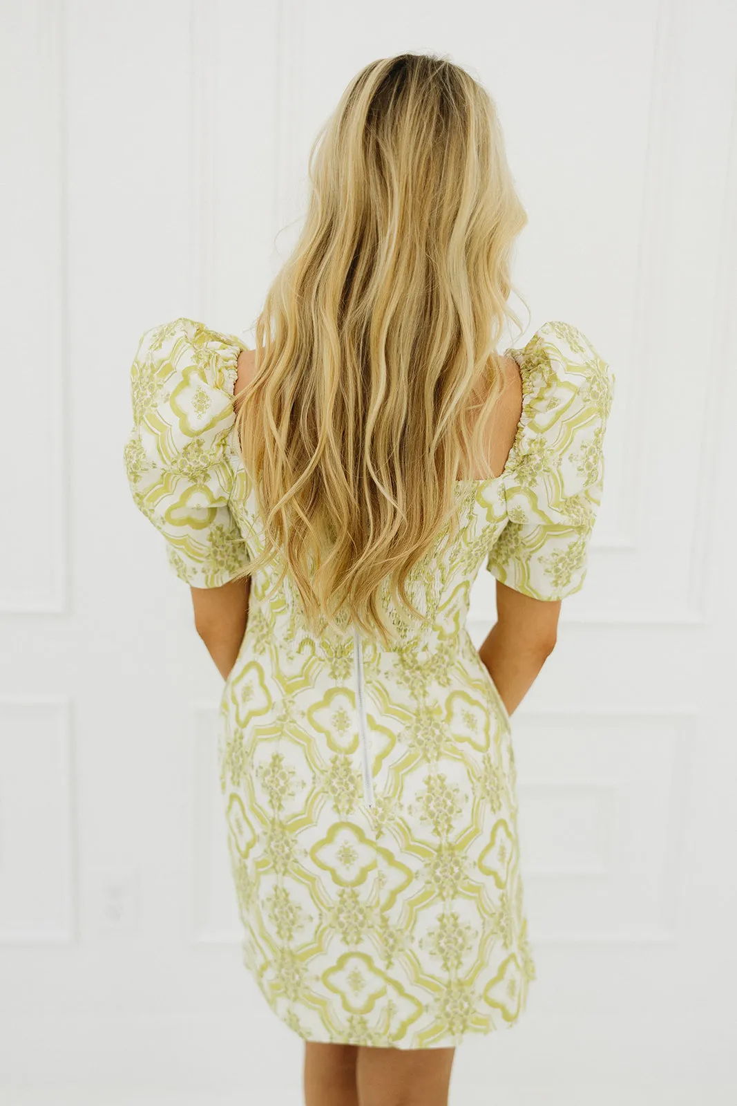 Caroline Mini Dress - Yellow Multi