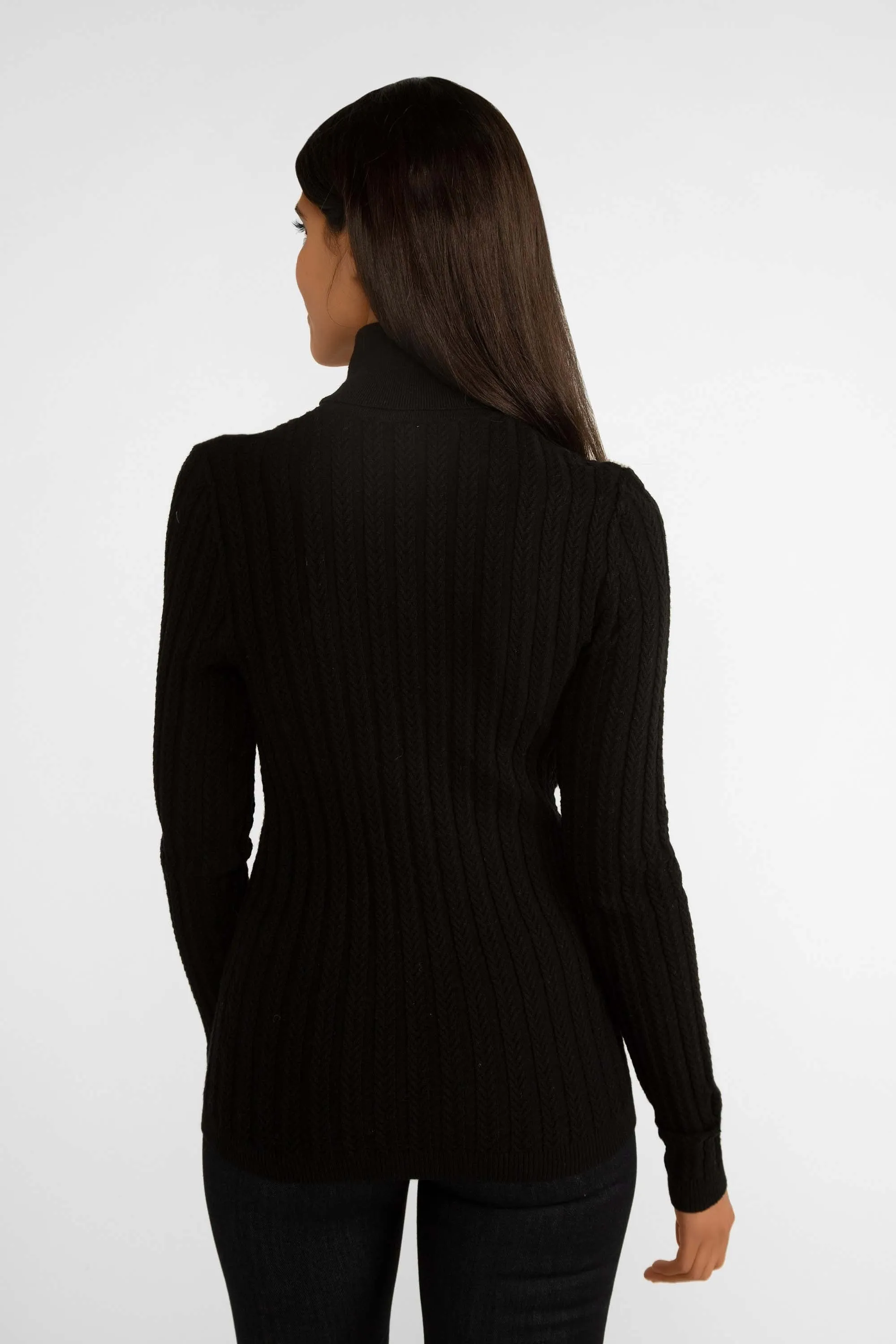 Carre Noir - Black Turtleneck