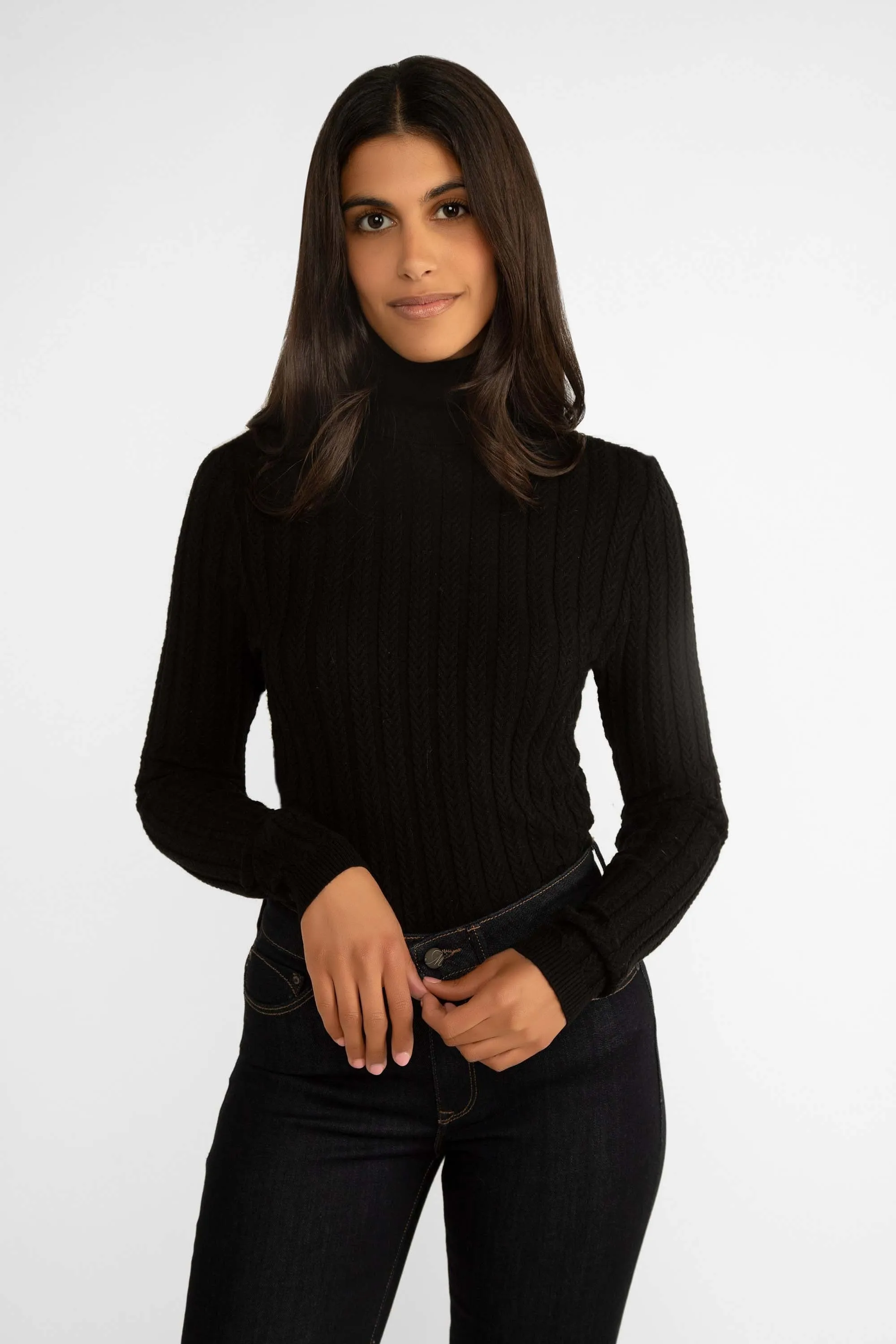 Carre Noir - Black Turtleneck