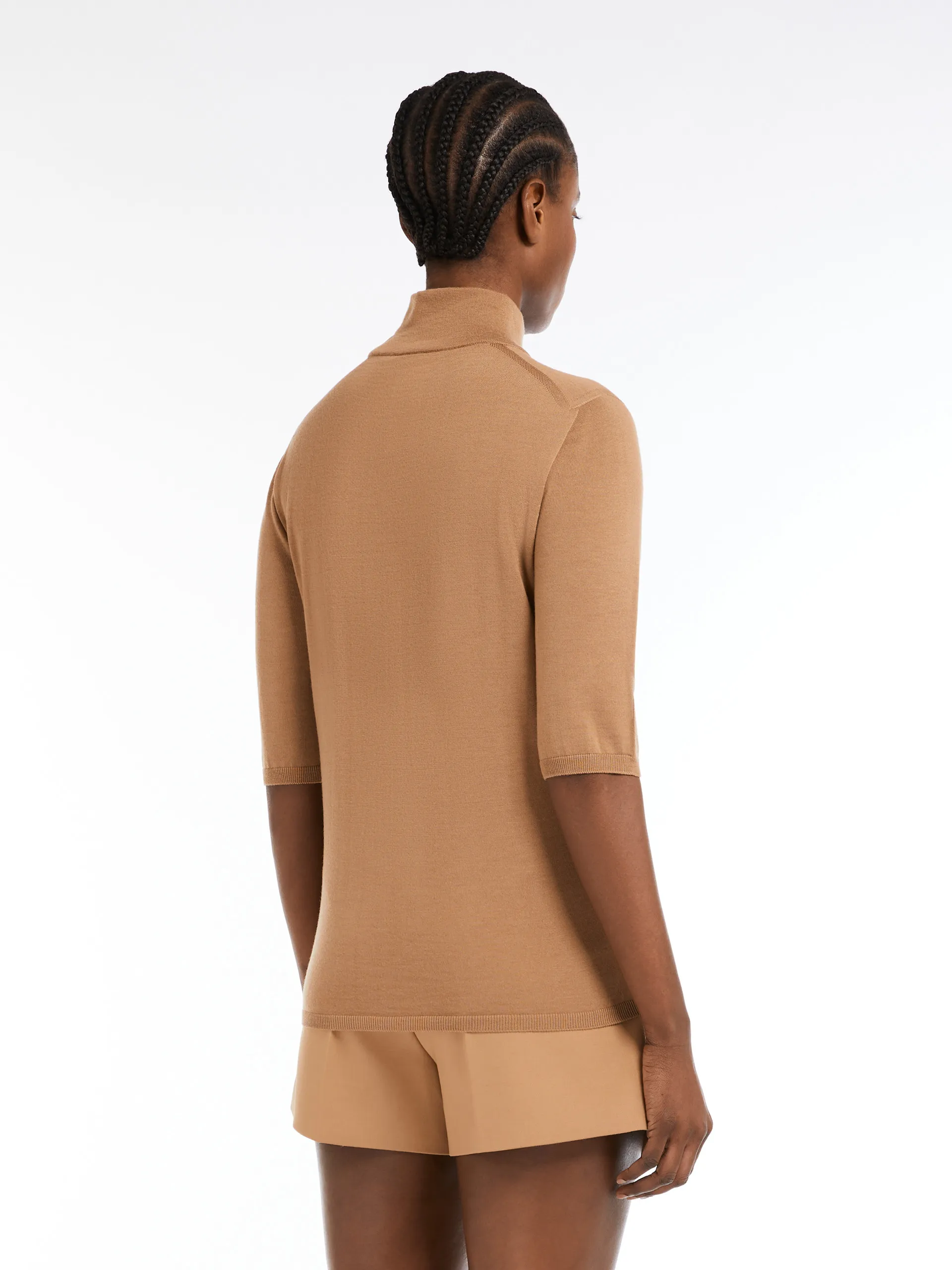 Cecina wool knit turtleneck jumper