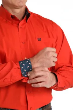 CINCH STRETCH SOLID BUTTON DOWN WESTERN SHIRT