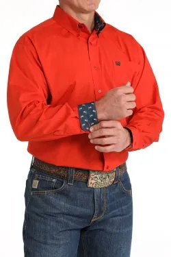 CINCH STRETCH SOLID BUTTON DOWN WESTERN SHIRT