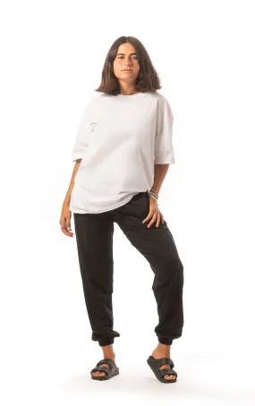 Colorful Comfy oversized Sweatpa-Black