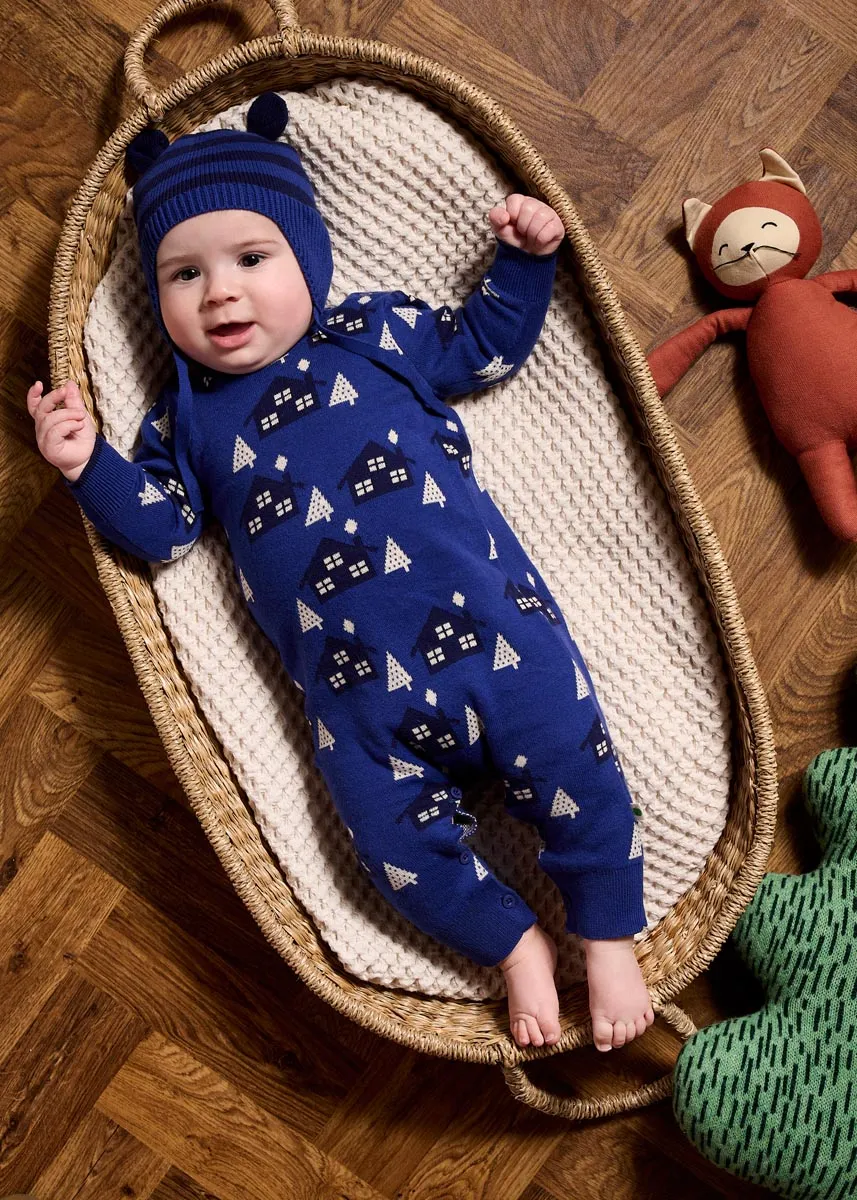 Damson Knit Hat With Ears