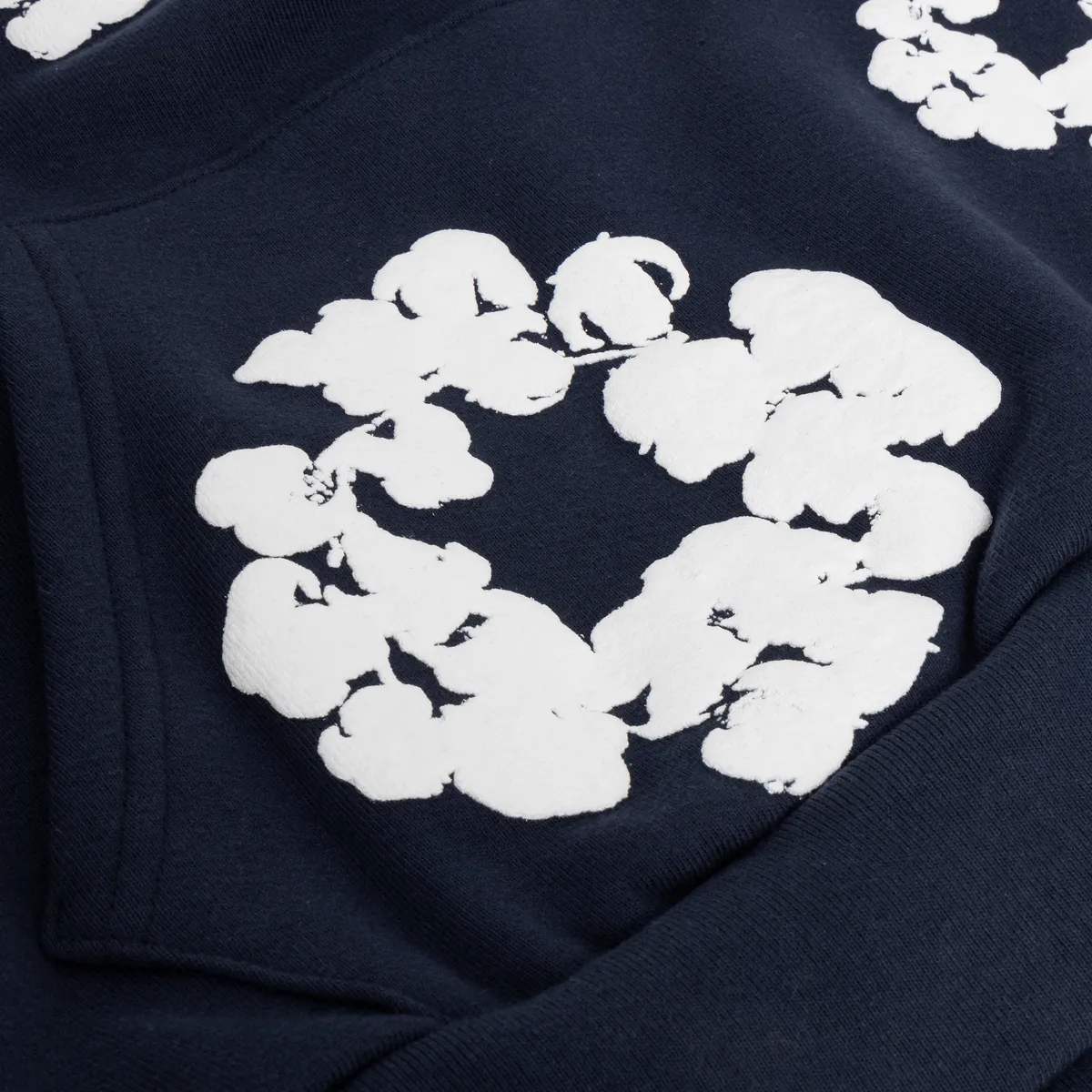 Denim Tears "The Cotton Wreath" Hoodie Navy