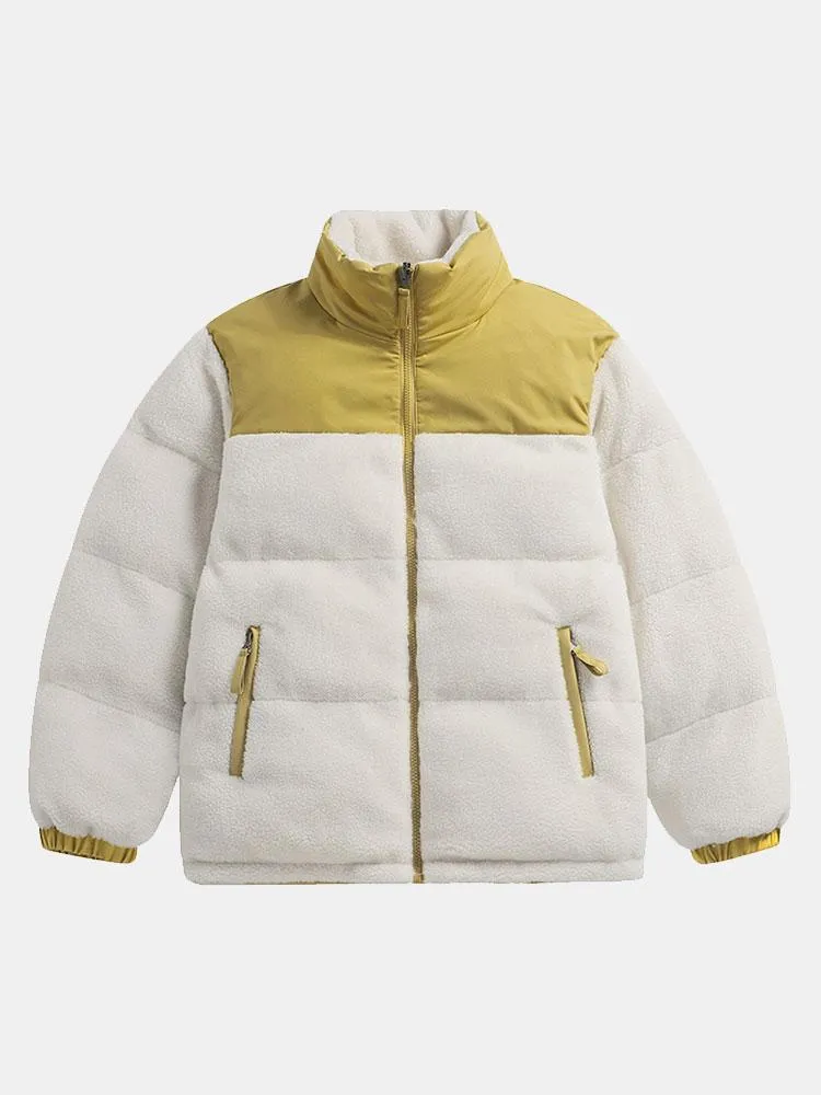 Double Side Teddy Puffer Coat