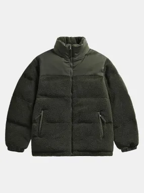 Double Side Teddy Puffer Coat