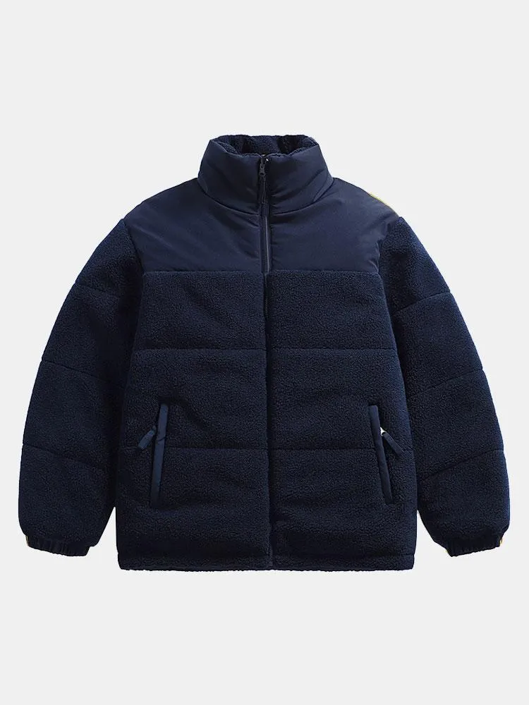 Double Side Teddy Puffer Coat