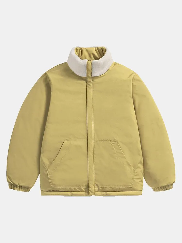 Double Side Teddy Puffer Coat