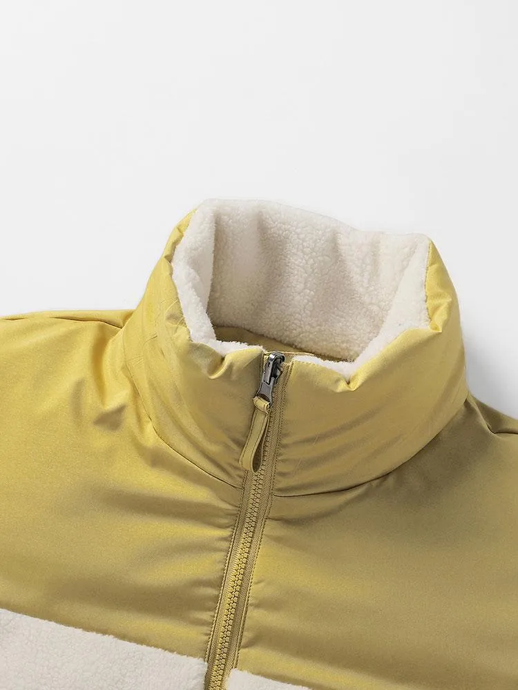 Double Side Teddy Puffer Coat