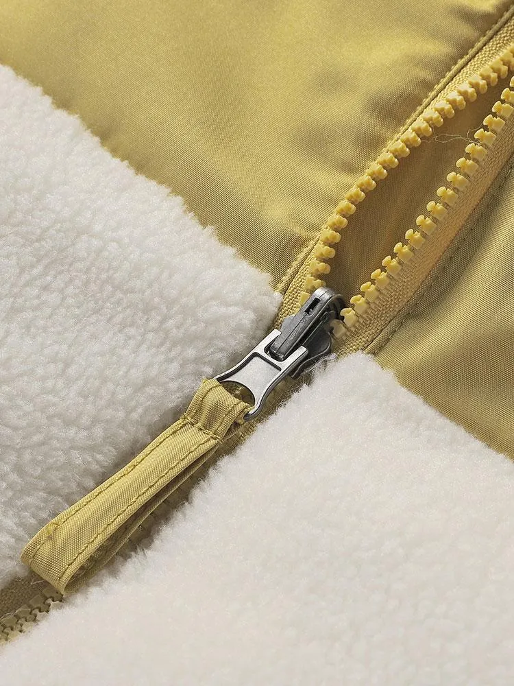 Double Side Teddy Puffer Coat