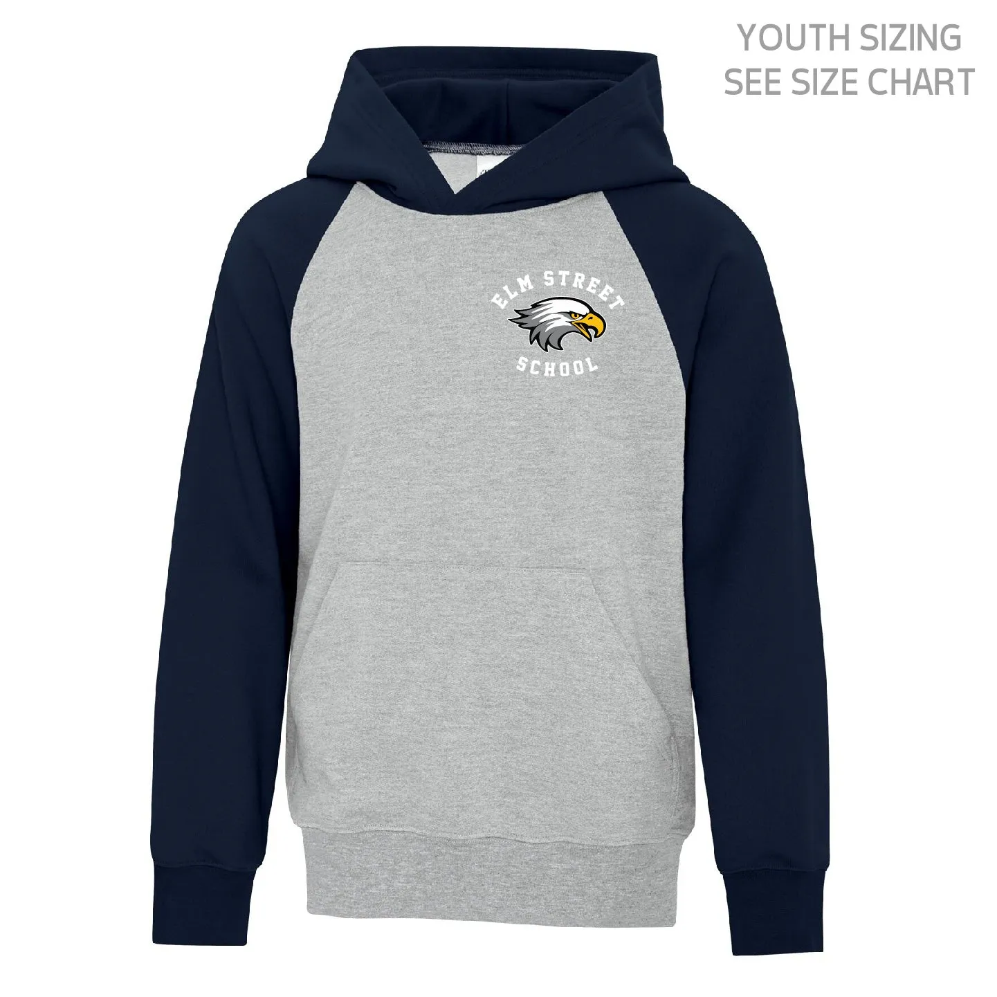 Elm Street School YOUTH Two-Tone Hoodie  (ESST001-Y2550)