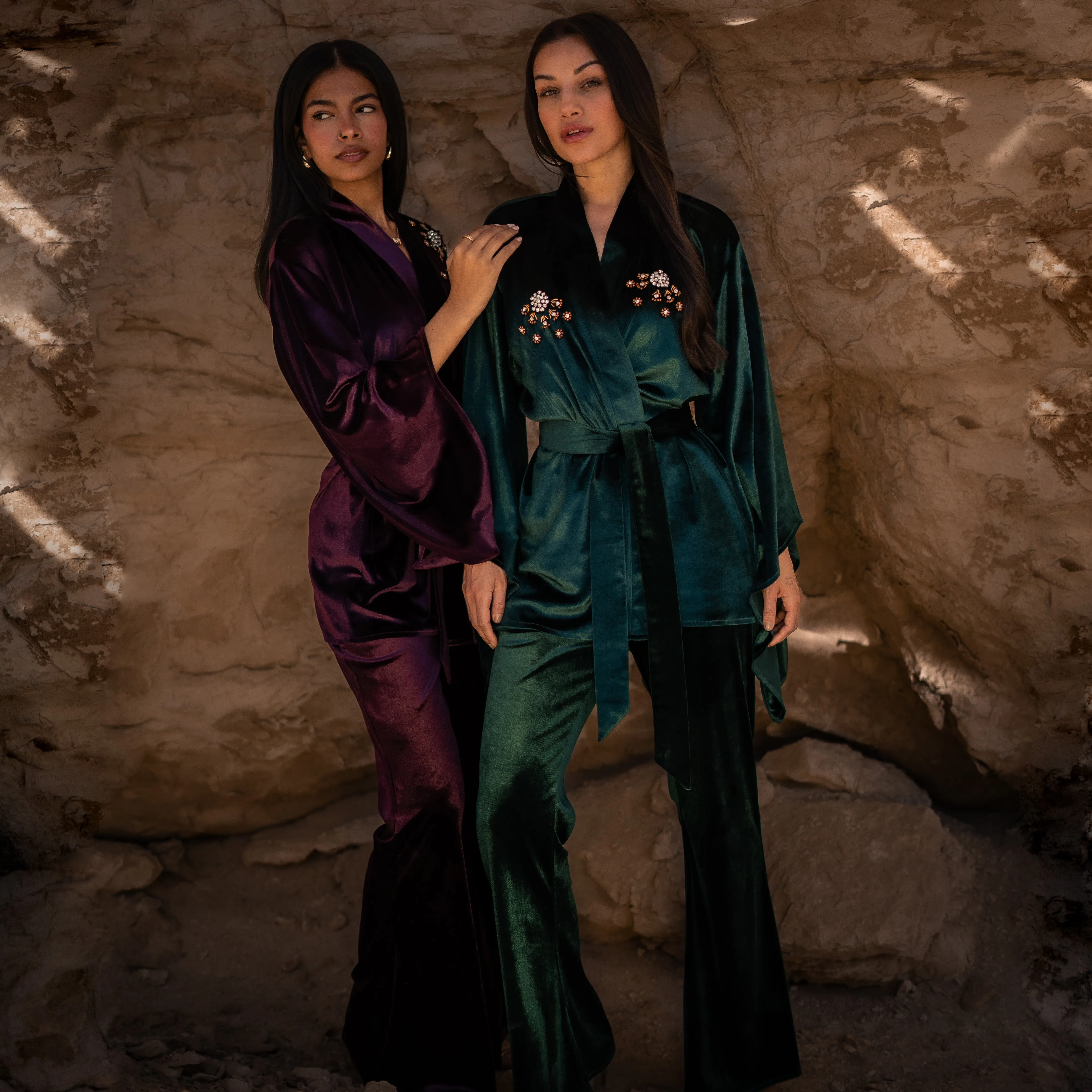 Emerald Kimono set