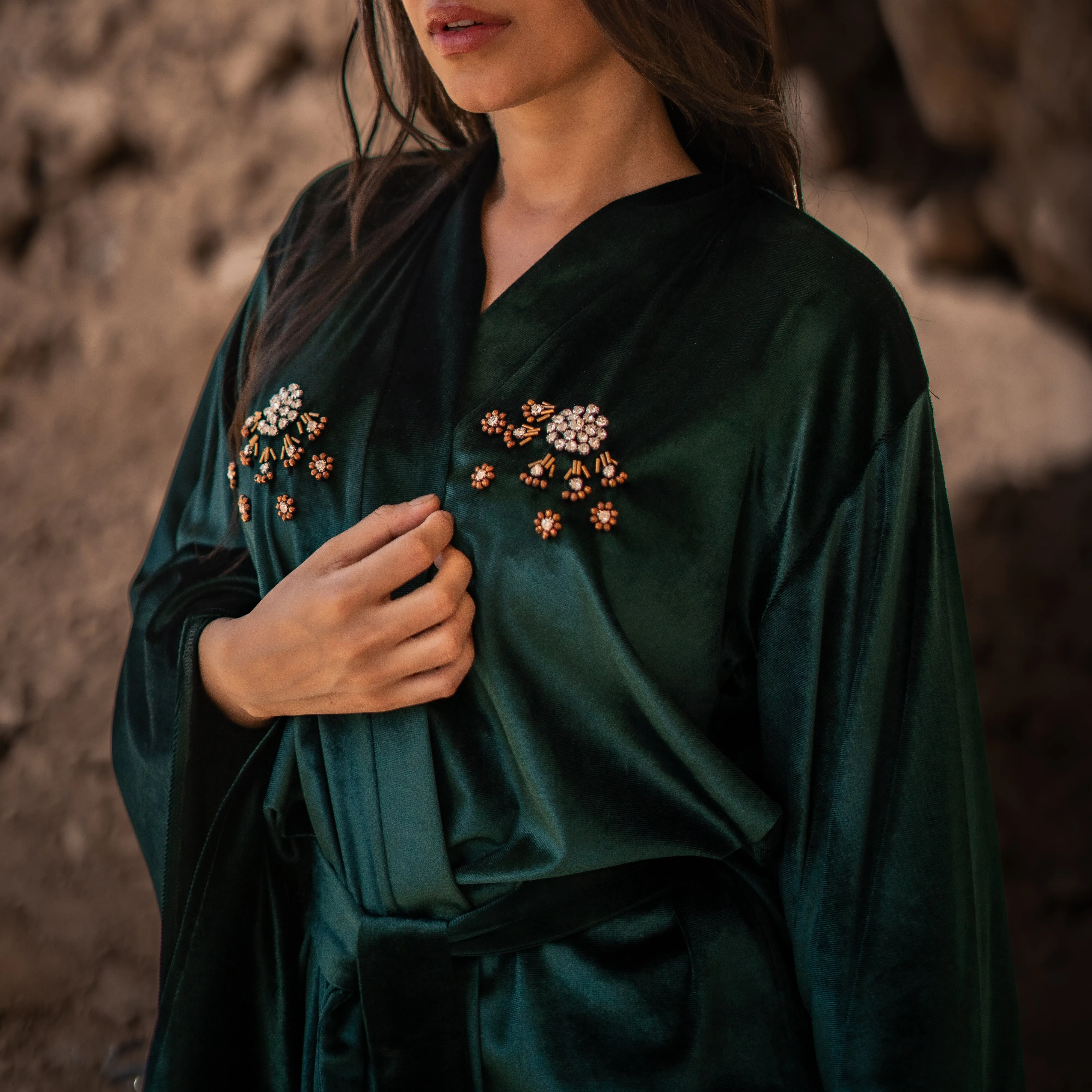 Emerald Kimono set