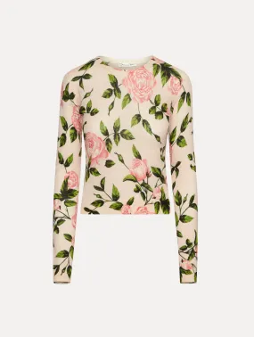 English Rose Printed Pullover