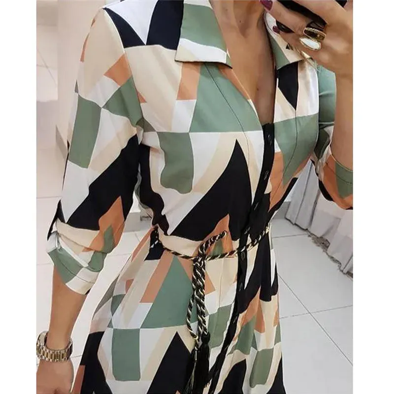 Fashion Women Geometric Dress