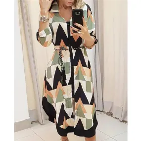 Fashion Women Geometric Dress