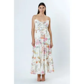 Floral Watercolor Bow Maxi