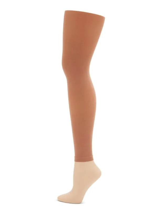 Footless Tights with Self Knit Waistband