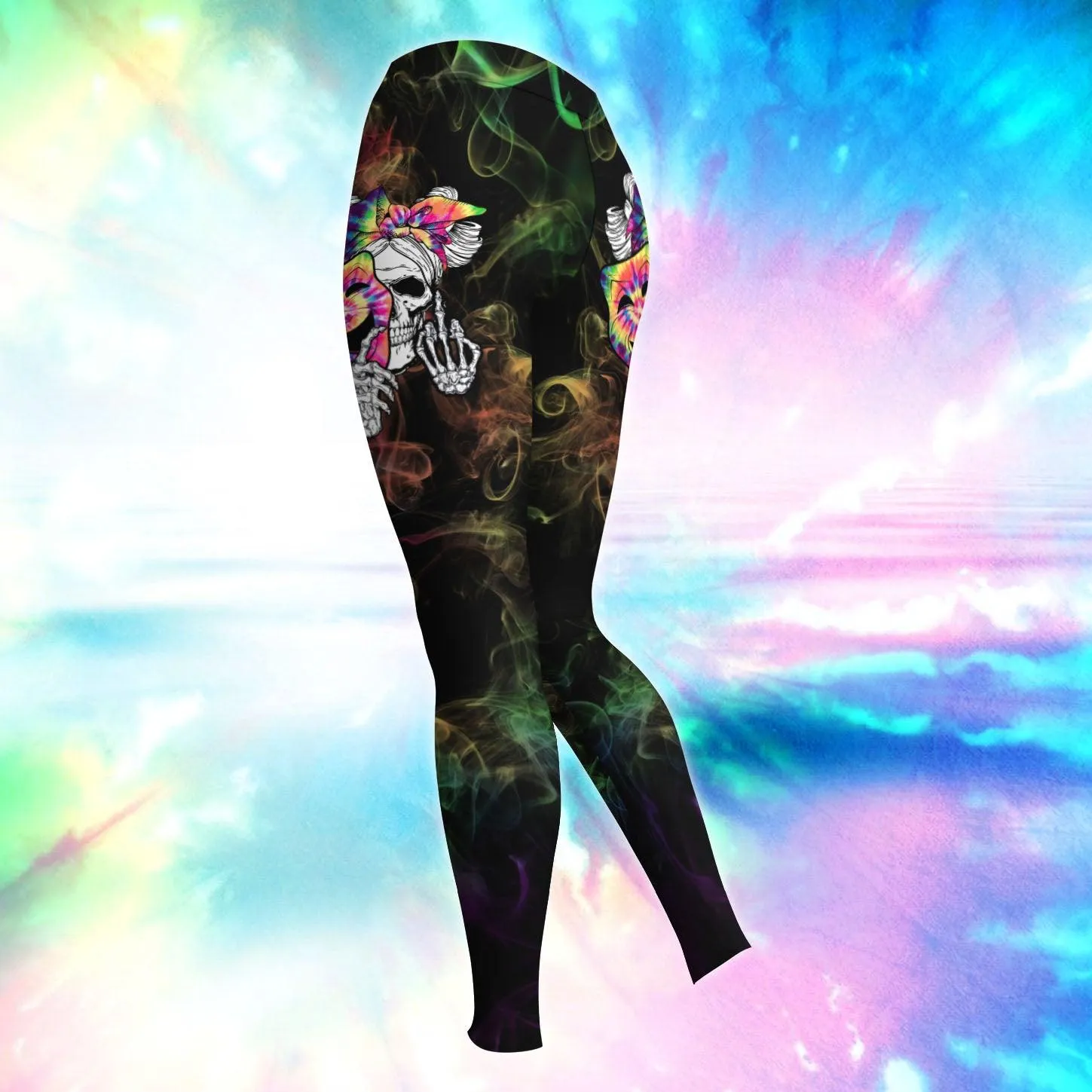 Funny Skull Two-Faced Combo Hoodie and Leggings