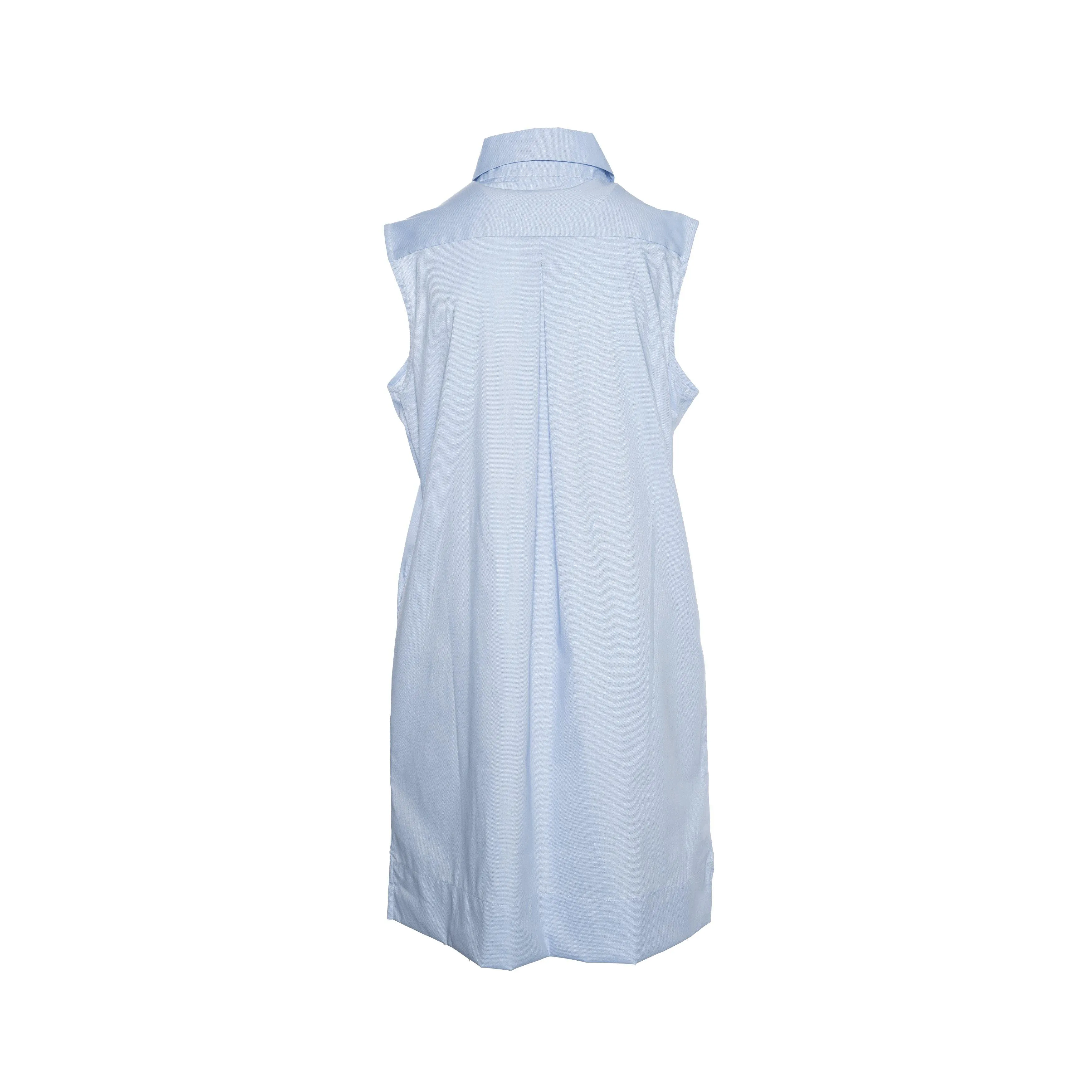 Gustavia Sleeveless Shirt Dress in brrr° Oxford