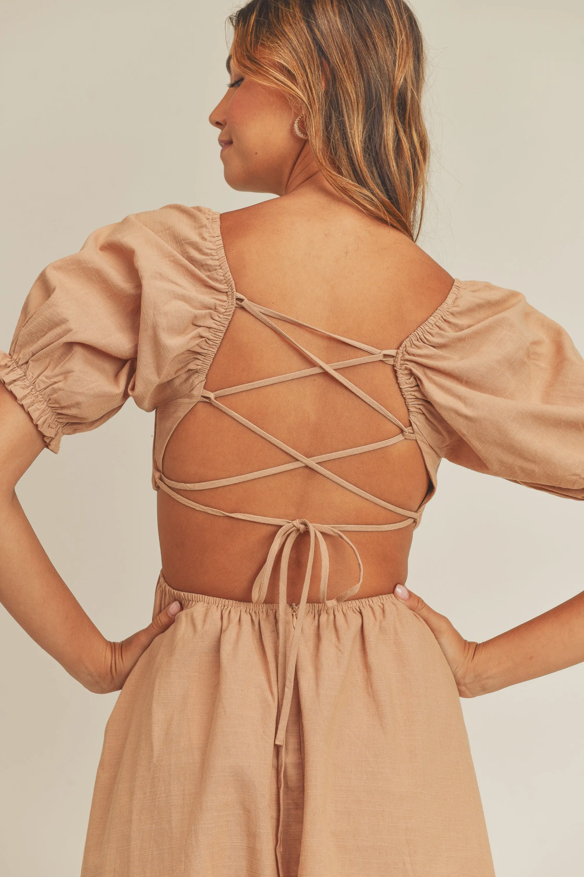 Gwen Open Back Mini Dress