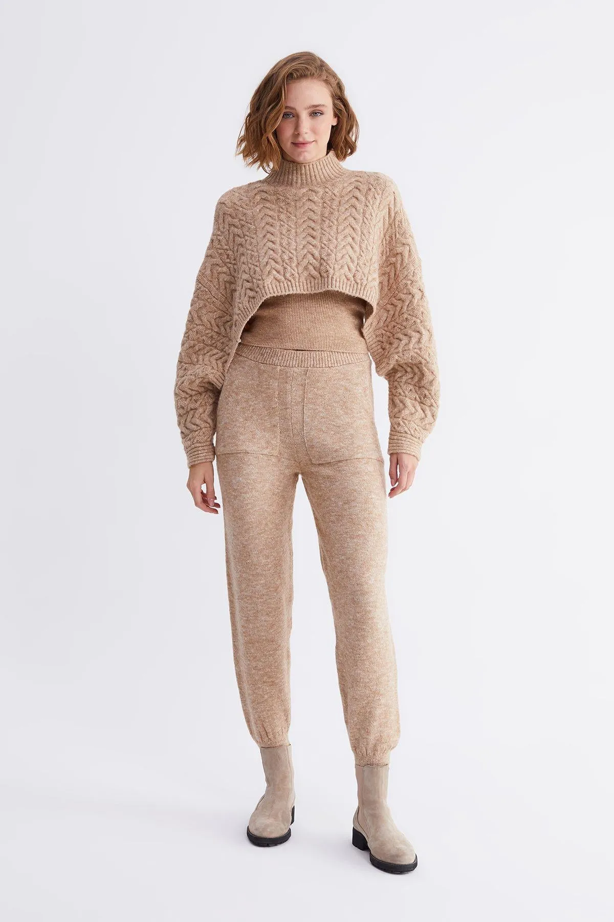 Hair Braided Knitwear Crop